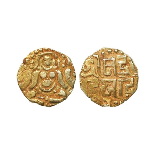 Kalachuris of Tripuri, Gangeyadeva (1015-1040 AD), Gold 4 ½ Masha, 3.93 gms