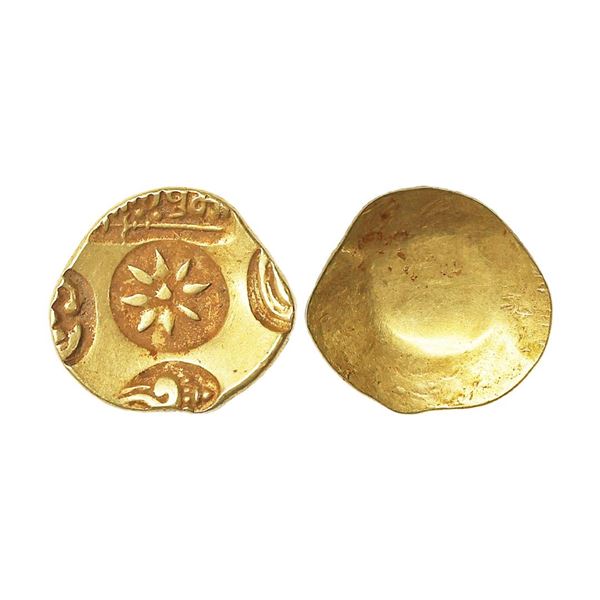 Hindu Medieval, Yadavas of Devagiri, Lakshmidevi / Lasuma (1271 AD), Gold Padamtanka, 3.71