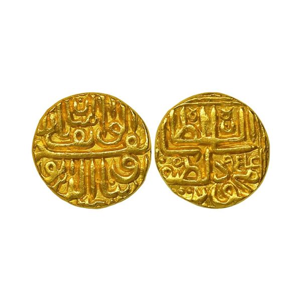 Gujarat Sultanate, Nasir al-din Mahmud Shah III (AH 944-961, 1537-1553 AD), Gold Tanka, 11