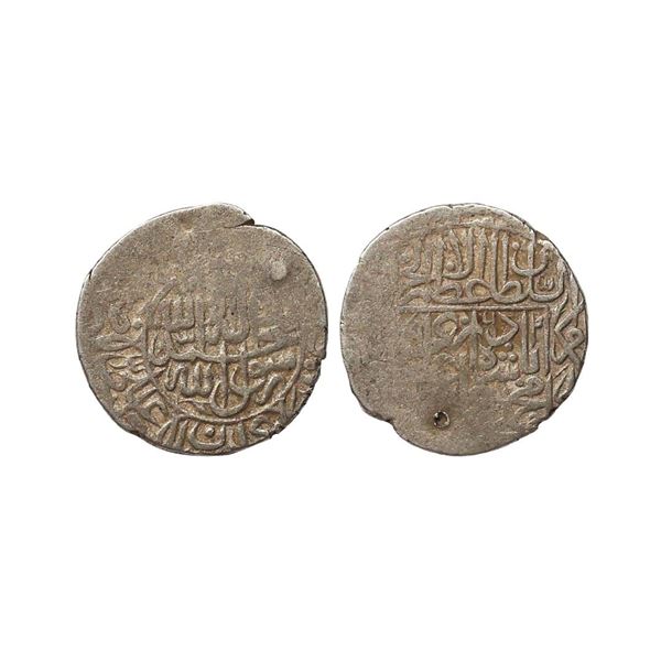 Humayun (2nd Reign AH 962-963, 1555-1556 AD), Silver Shahrukhi, 4.68 gms, AH 962, Mint nam