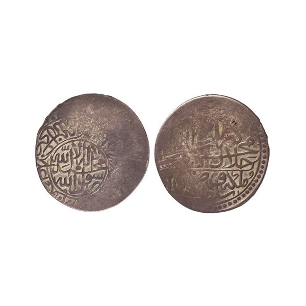 Mughal, Akbar (AH 963-1014, 1556-1605 AD), Silver Shahrukhi, 4.66 gms. Akbar (AH 963-1014,