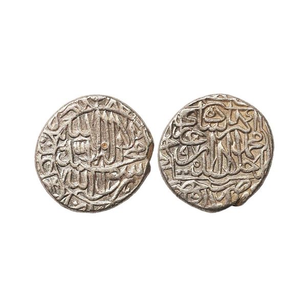 Mughal, Akbar (AH 963-1014, 1556-1605 AD), Silver Rupee, 11.46 gms. Akbar (AH 963-1014, 15