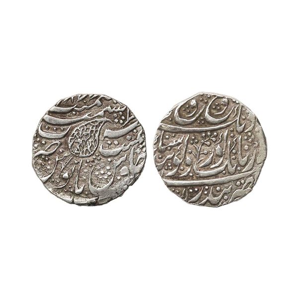 Sikh Empire, Governor Diwan Moti Ram, Kashmir Mint, Khitta Silver Rupee, 11.04 gms, VS 187