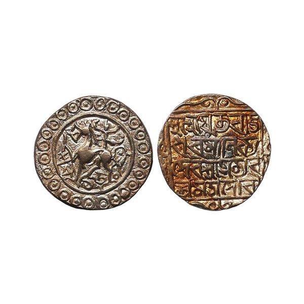 Tripura, Rajdhara Manikya (SE 1508-1521, 1586-1599 AD), Silver Rupee, 10.64 gms, SE 1508 (
