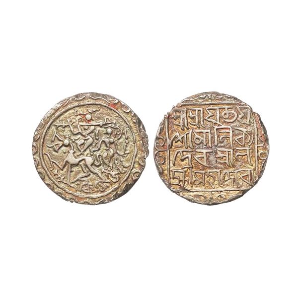 Tripura, Yaso Manikya citing Queen Lakshmi (2nd Reign, 1600-1618 AD), Silver Tanka, 10.28 