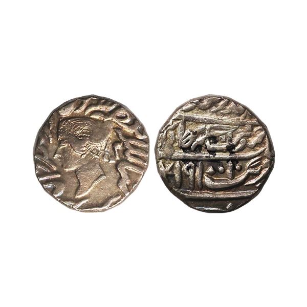 Bharatpur State, Jaswant Singh (AH 1269-1311, 1853-1893 AD), Silver Rupee, 11.11 gms, Deeg