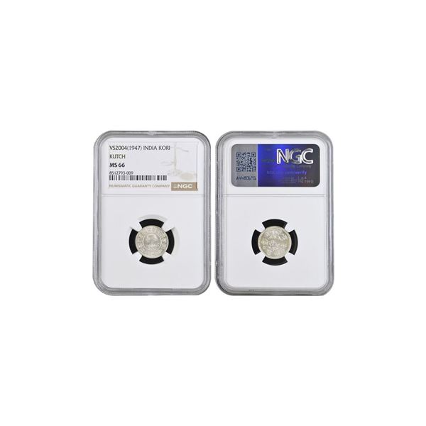 Kutch, Madan Singhji (VS 2004-2005 /1947-1948 AD), Bhuj Mint, Silver Jaihind Kori, VS 2004 (1947) AD