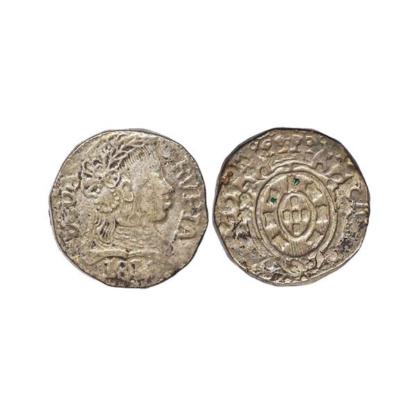 Portuguese India, D. João Regente (1799-1816) Silver Rupee, 10.85 gms