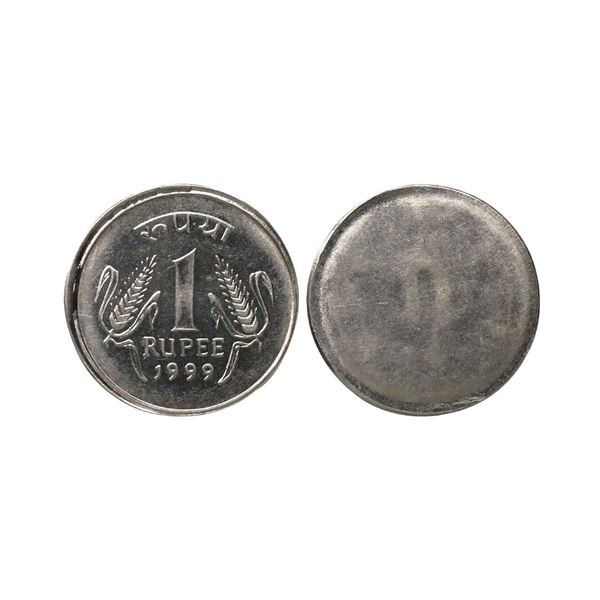 Republic India, 1 Rupee, Definitive Issue, 1999, Calcutta Mint. 1 Rupee, Definitive Issue,
