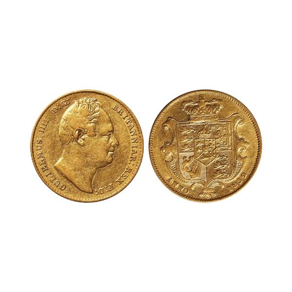United Kingdom, William IV (1830-1837 AD), Gold Sovereign, 7.91 gms