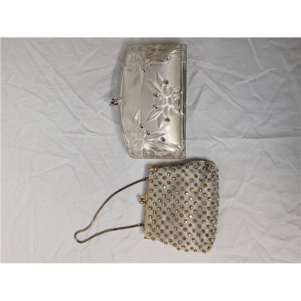 Two vintage evening handbags
