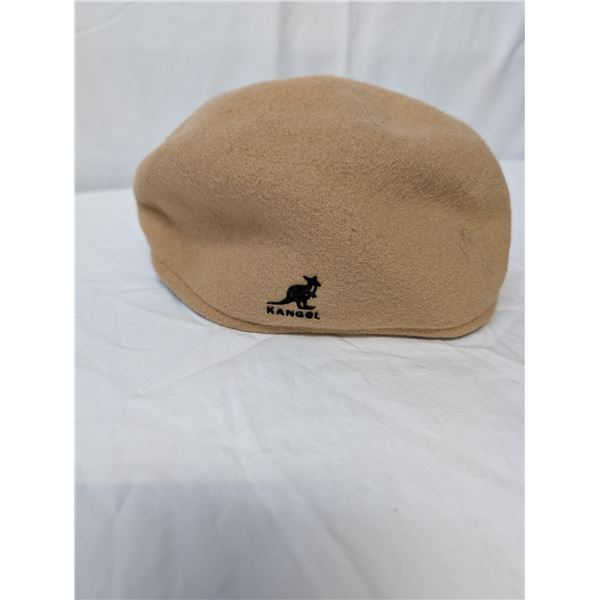 Kangol tan wool cap