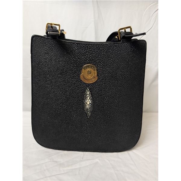 Black Stingray purse - large 'River'
