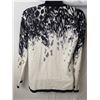 Image 3 : Alison Sheri cardigan button-up, black and white pattern with lace