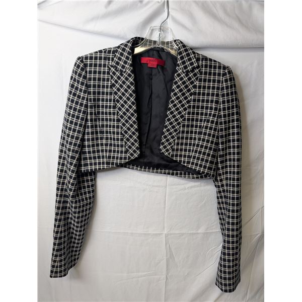 Hugo Boss Bolero jacket black and white check