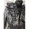 Image 2 : Frank Layman coat belted ruffle collar, silver gray *NWT