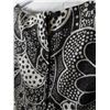 Image 4 : Cami Leboff Vintage sleeveless B&W sparkle floral pattern long dress