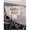 Image 5 : Cami Leboff Vintage sleeveless B&W sparkle floral pattern long dress