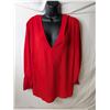 Image 1 : Seventh Ave. design red hooded blouse