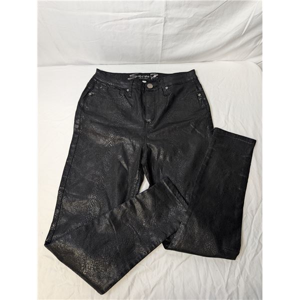 Seven jeans skinny snake print black