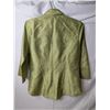 Image 3 : Brevetti 100% silk lime green button up blouse