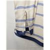 Image 2 : Hermes long sleeved blouse cream with blue stripe silk blend