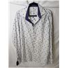 Image 1 : Eton men's dress shirt thin stripe with embroidered flowers