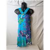 Image 1 : H&M Versace Blue Multi-Print with pleats dress