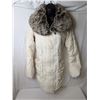 Image 1 : Betsy Johnson white puffer jacket with fur