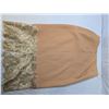 Image 2 : Halston wool pencil skirt light orange with gold lace trim