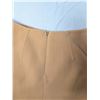 Image 3 : Halston wool pencil skirt light orange with gold lace trim