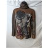 Image 1 : Jean Paul Gautier turtleneck top brown mixed pattern 100% wool