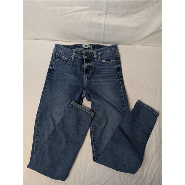 Paige jeans skinny blue wash