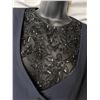 Image 3 : Badgley Mischka Navy and lace dress