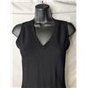 Image 2 : Dex Black short sleeve v-neck dress