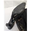 Image 3 : Chanel black leather 'Double C' mules