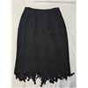 Image 1 : Feraud Skirt Black Tweed with Fringe