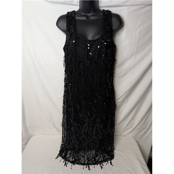 X:S Sleeveless little black dress with sequins