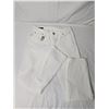 Image 1 : Gucci Jeans white skinny with gold tone clip