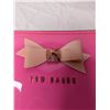 Image 4 : Three item lot - Ted Baker folio/clutch neon pink, white vintage flower purse, pink eel skin clutch/