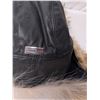 Image 3 : Bilodeau Winter hat black leather, fur lined
