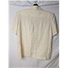 Image 4 : Yves Saint Laurent Vintage cream linen suit - pencil skirt and blouse/blazer