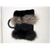 Image 1 : Vintage Real Fur handbag black