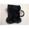 Image 2 : Vintage Real Fur handbag black