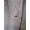 Image 3 : Fur collar black coat (wool?) Vintage with pockets