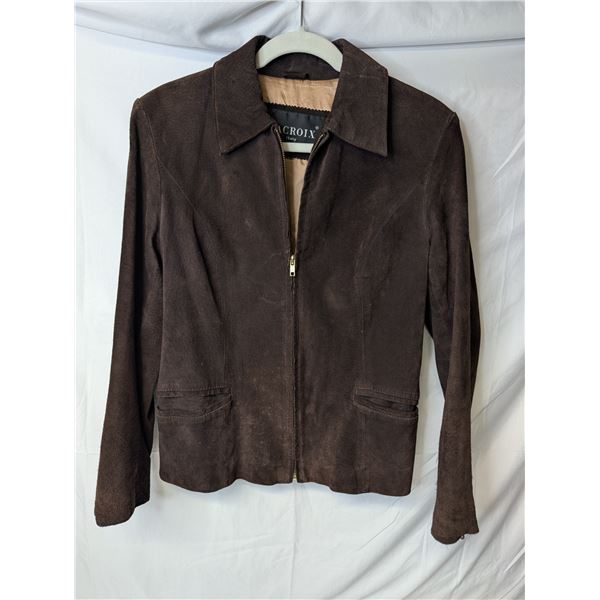 Christian Lacroix brown suede jacket