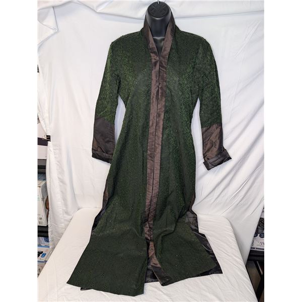 Maggie Walt Kimono Long silk sequin black and dark green