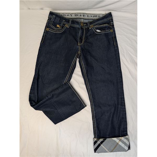 Burberry blue label jeans cropped dark wash