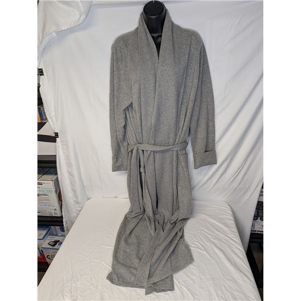 Cabernet cashmere cardigan grey with belt