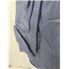 Image 3 : PINK Prestige men's long sleeve dress shirt blue and white Chevron pattern